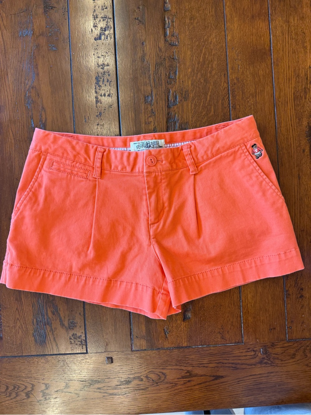Teenie Weenie Orange Cotton Shorts